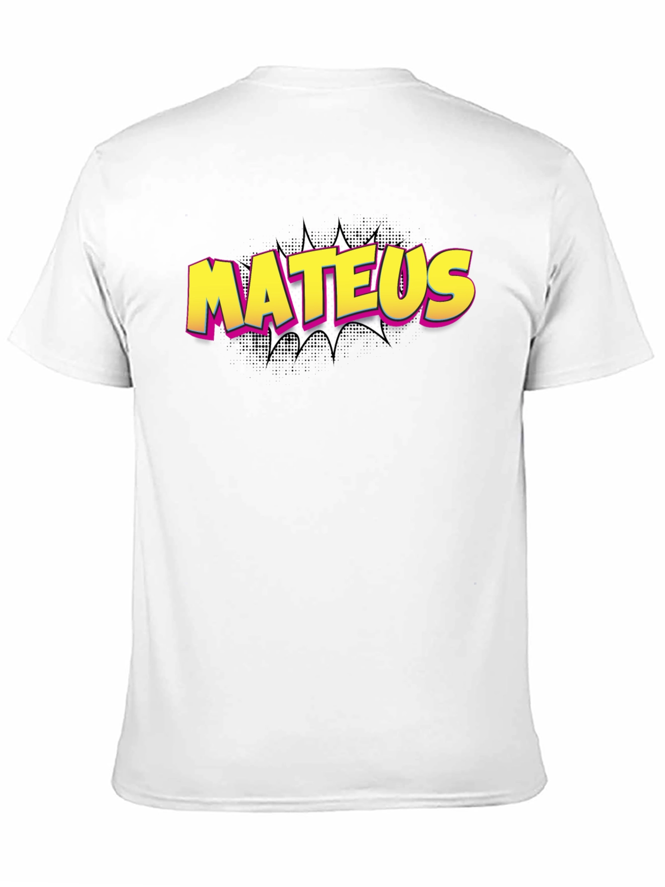 Mateus Comic Style Black T-Shirt