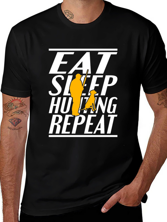 Eat Sleep Hunting Repeat Graphic Tee