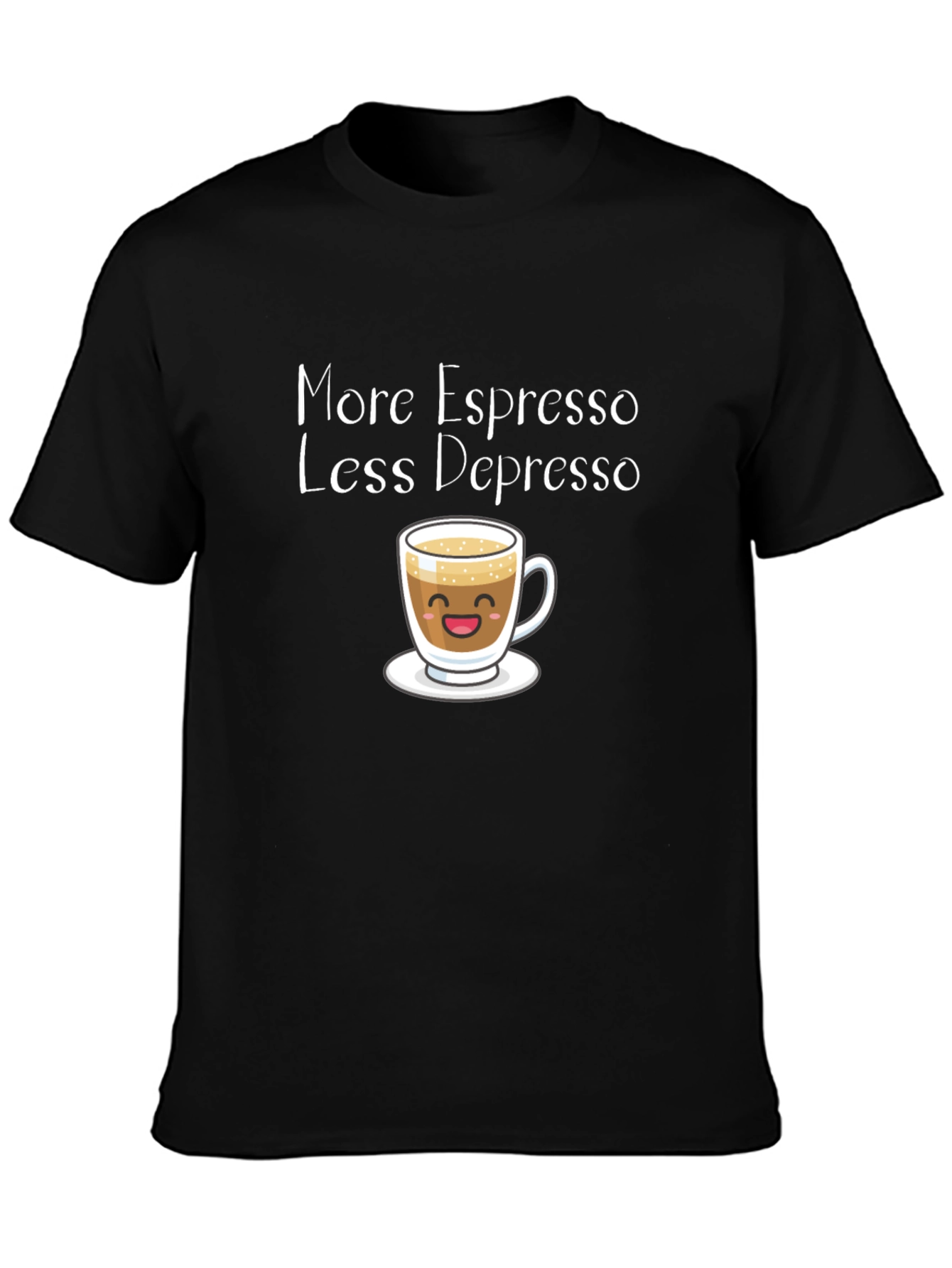More Espresso Less Depresso Funny T-Shirt