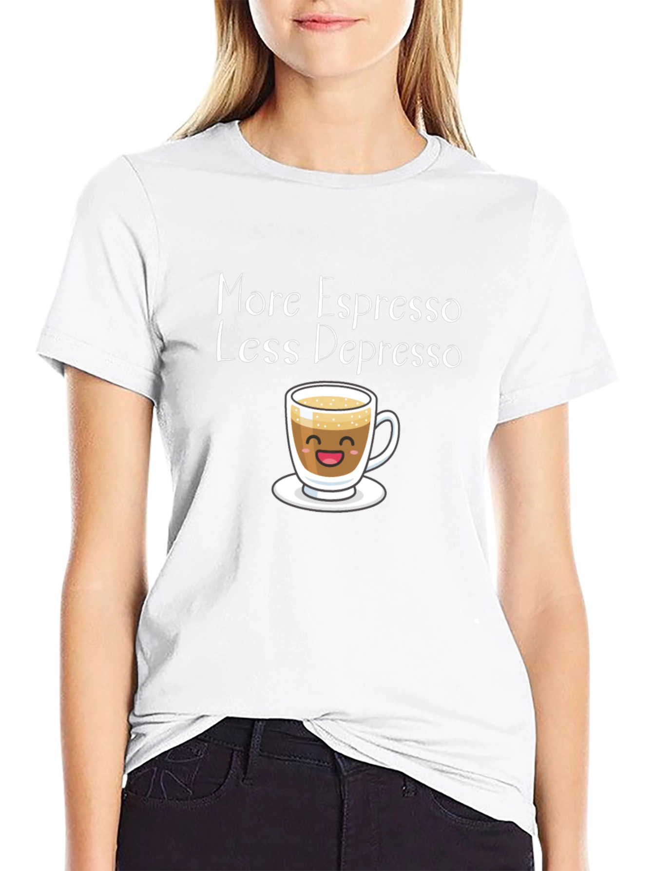 More Espresso Less Depresso Funny T-Shirt