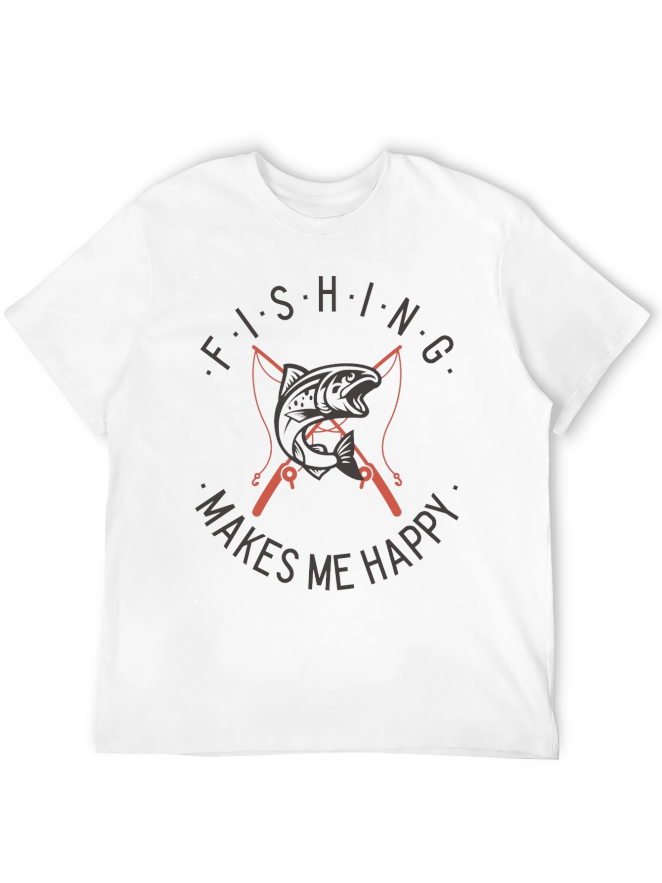 Fishing Makes Me Happy T-Shirt