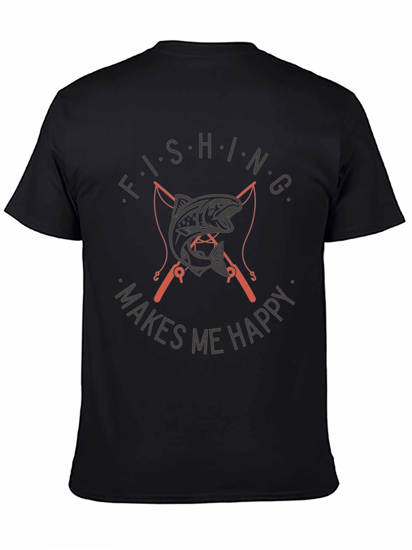 Fishing Makes Me Happy T-Shirt