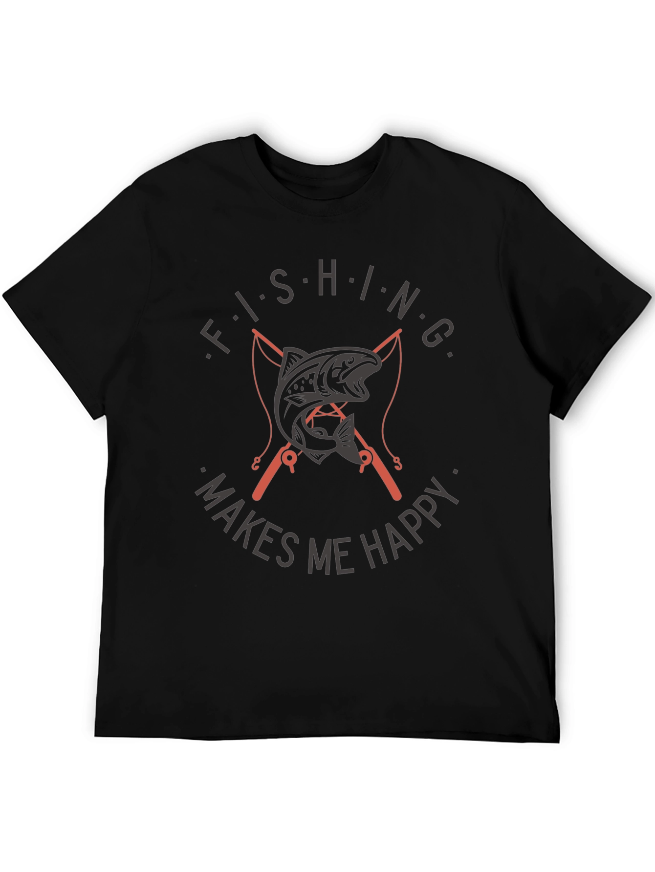 Fishing Makes Me Happy T-Shirt