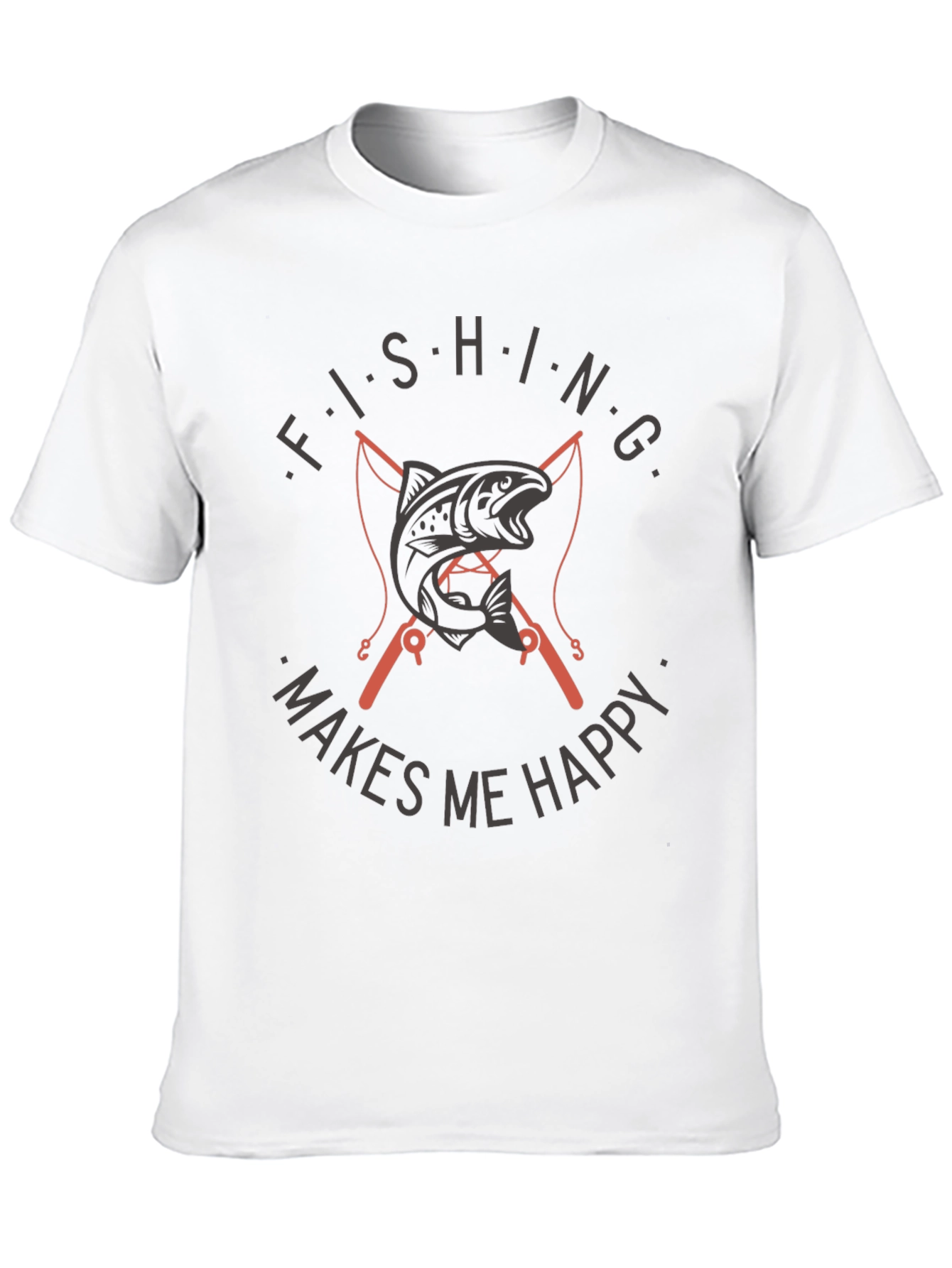 Fishing Makes Me Happy T-Shirt