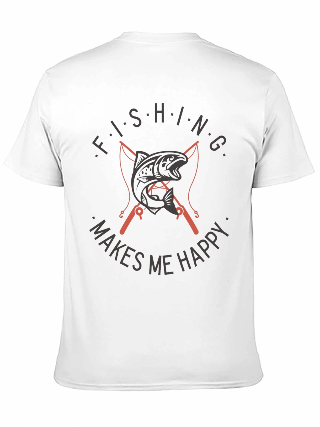 Fishing Makes Me Happy T-Shirt