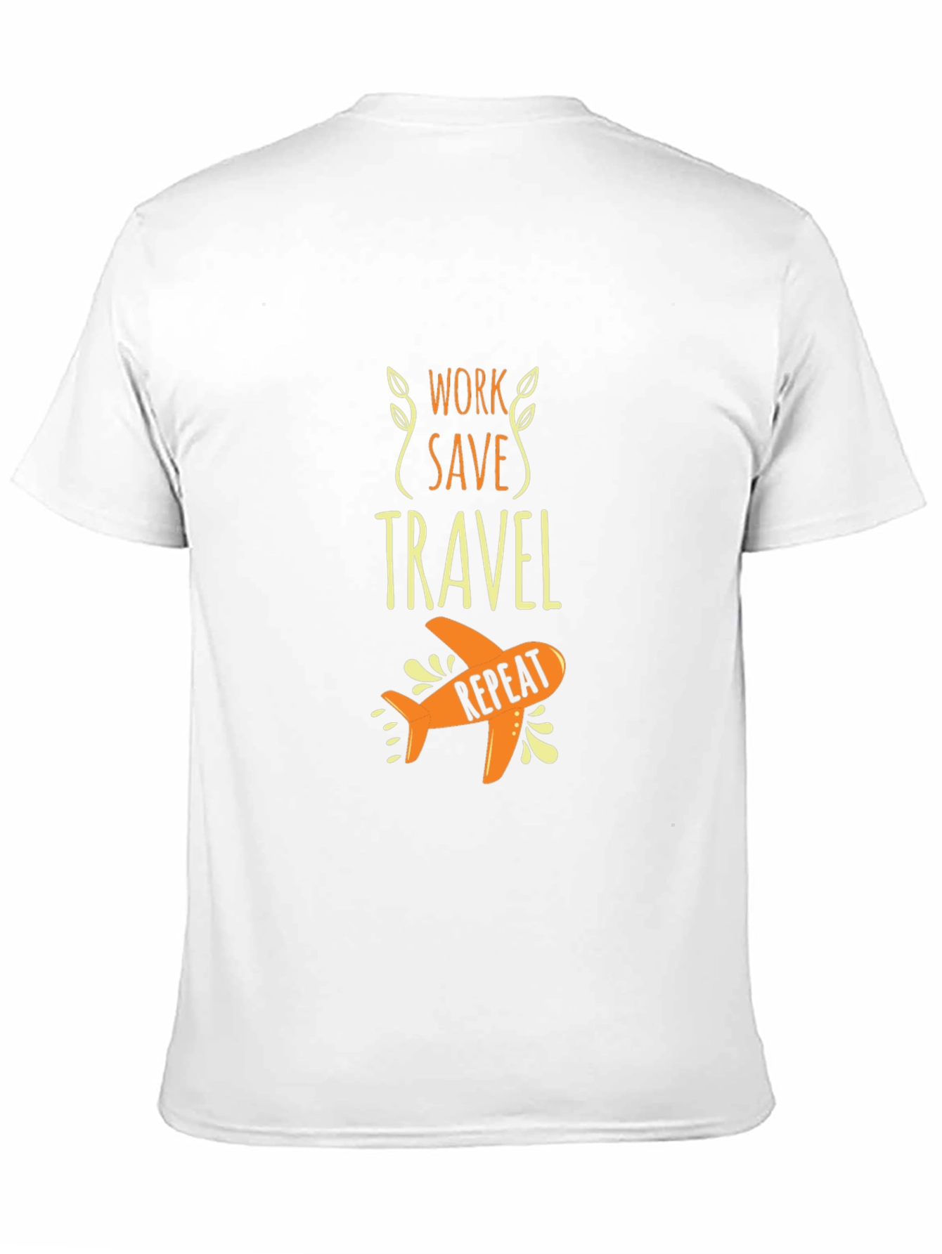 Work Save Travel Repeat Black Graphic Tee