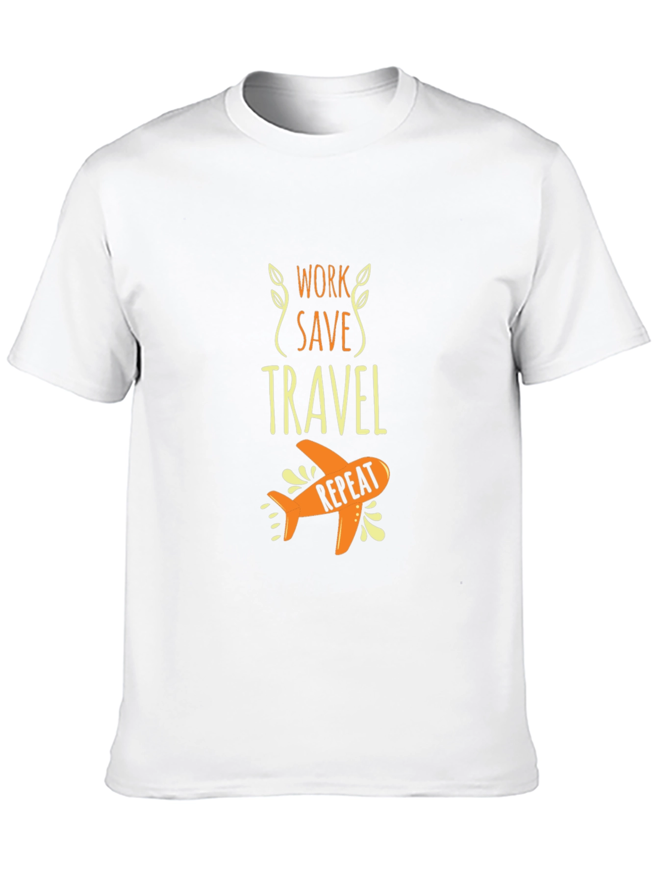 Work Save Travel Repeat Black Graphic Tee