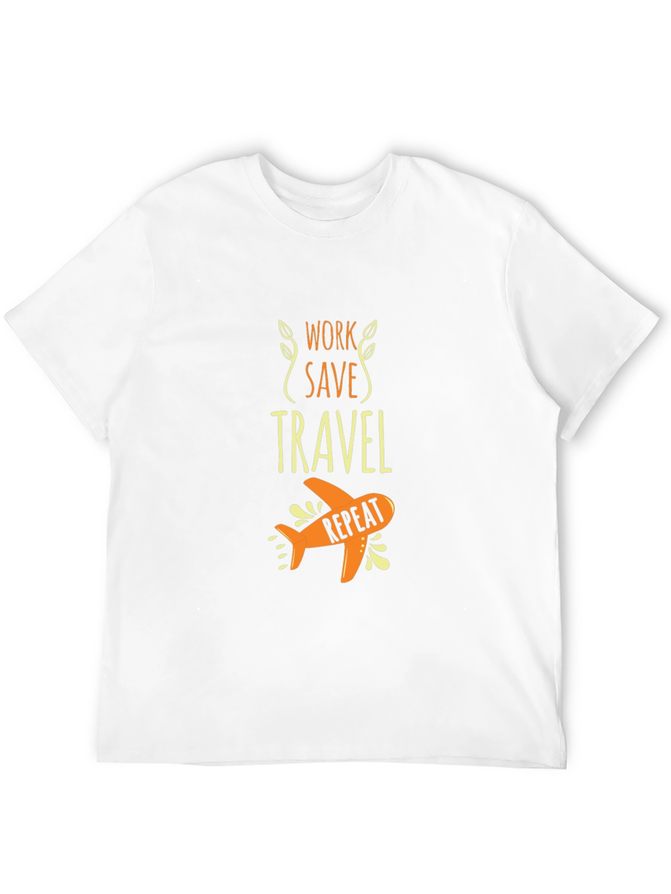Work Save Travel Repeat Black Graphic Tee