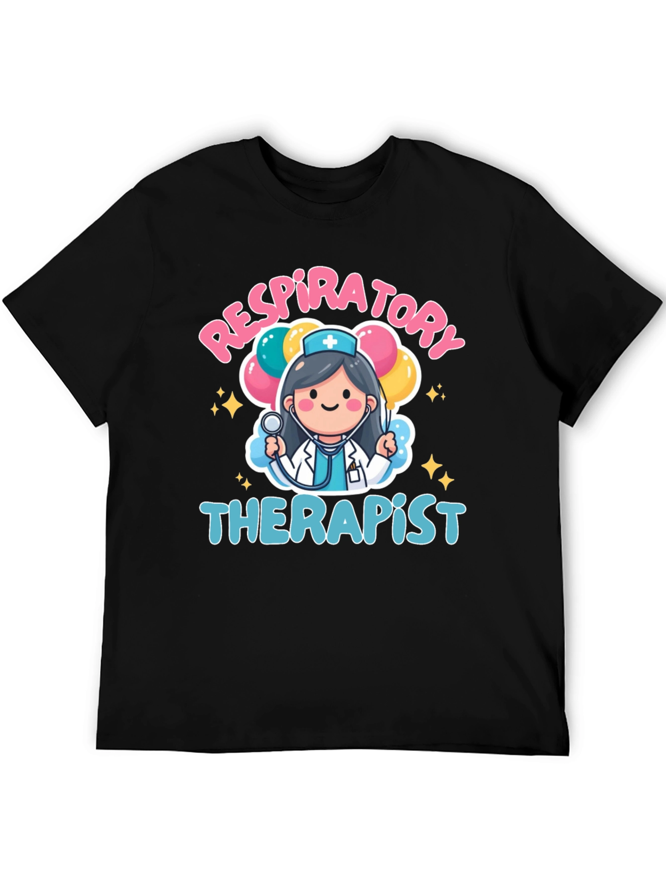 Respiratory Therapist Cartoon Graphic T-Shirt