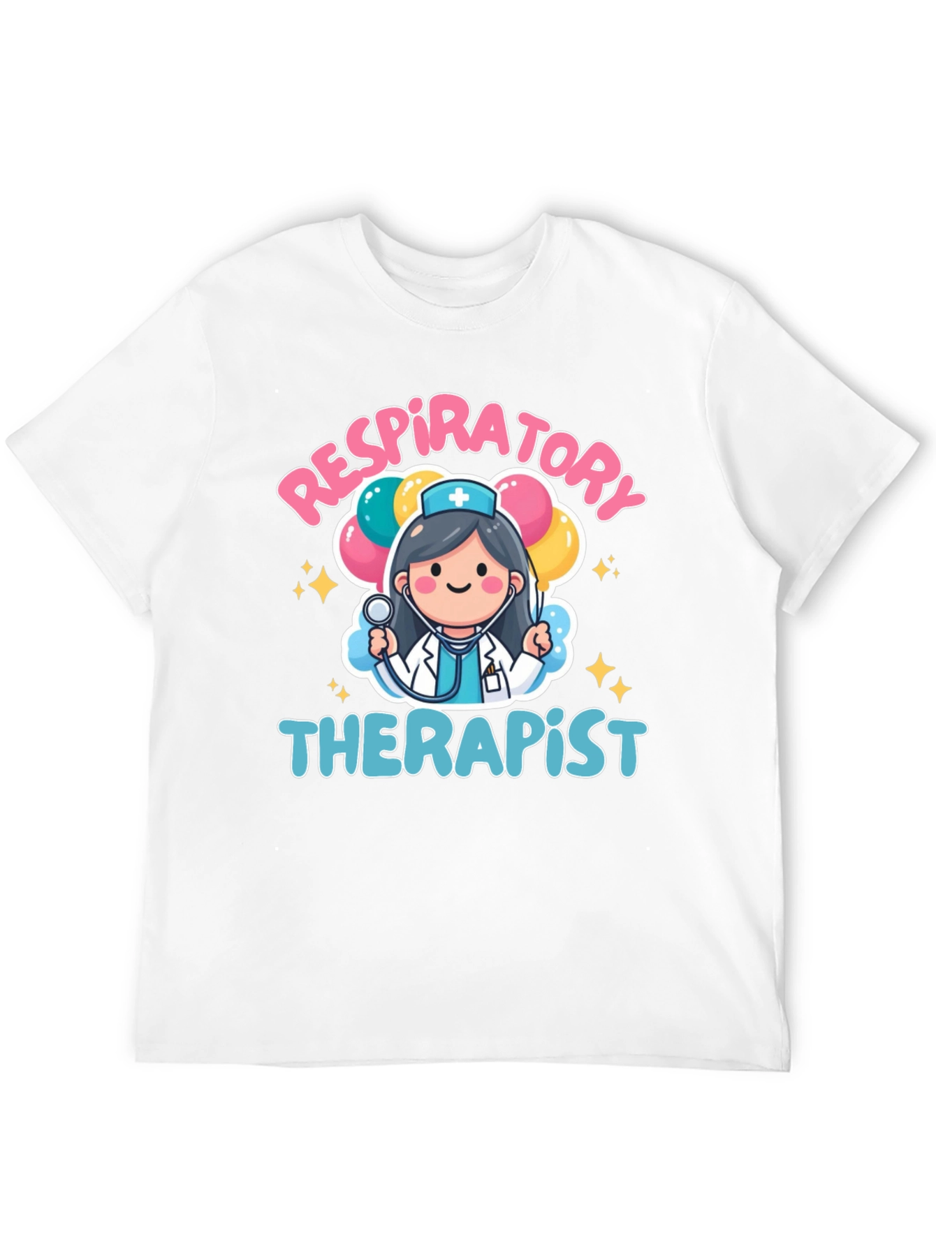 Respiratory Therapist Cartoon Graphic T-Shirt