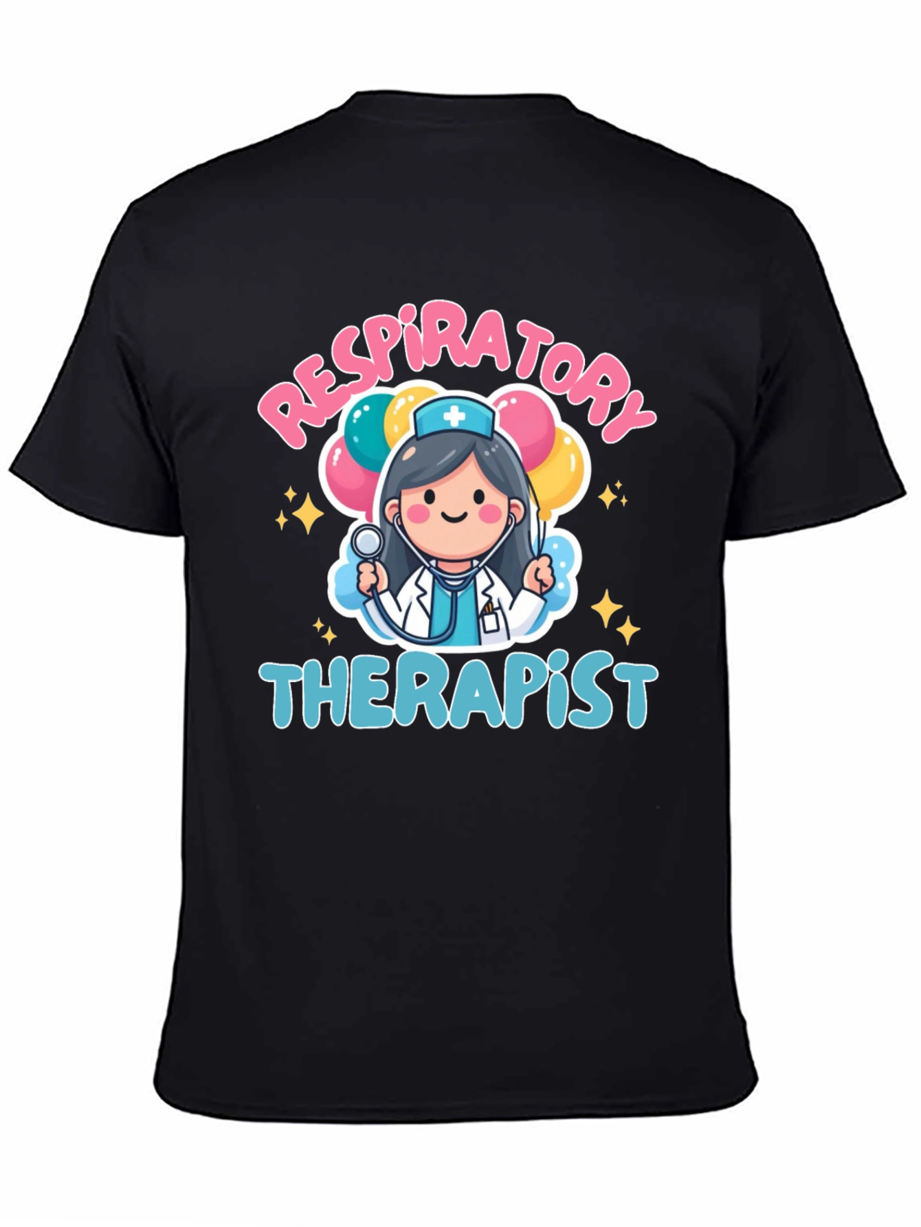Respiratory Therapist Cartoon Graphic T-Shirt