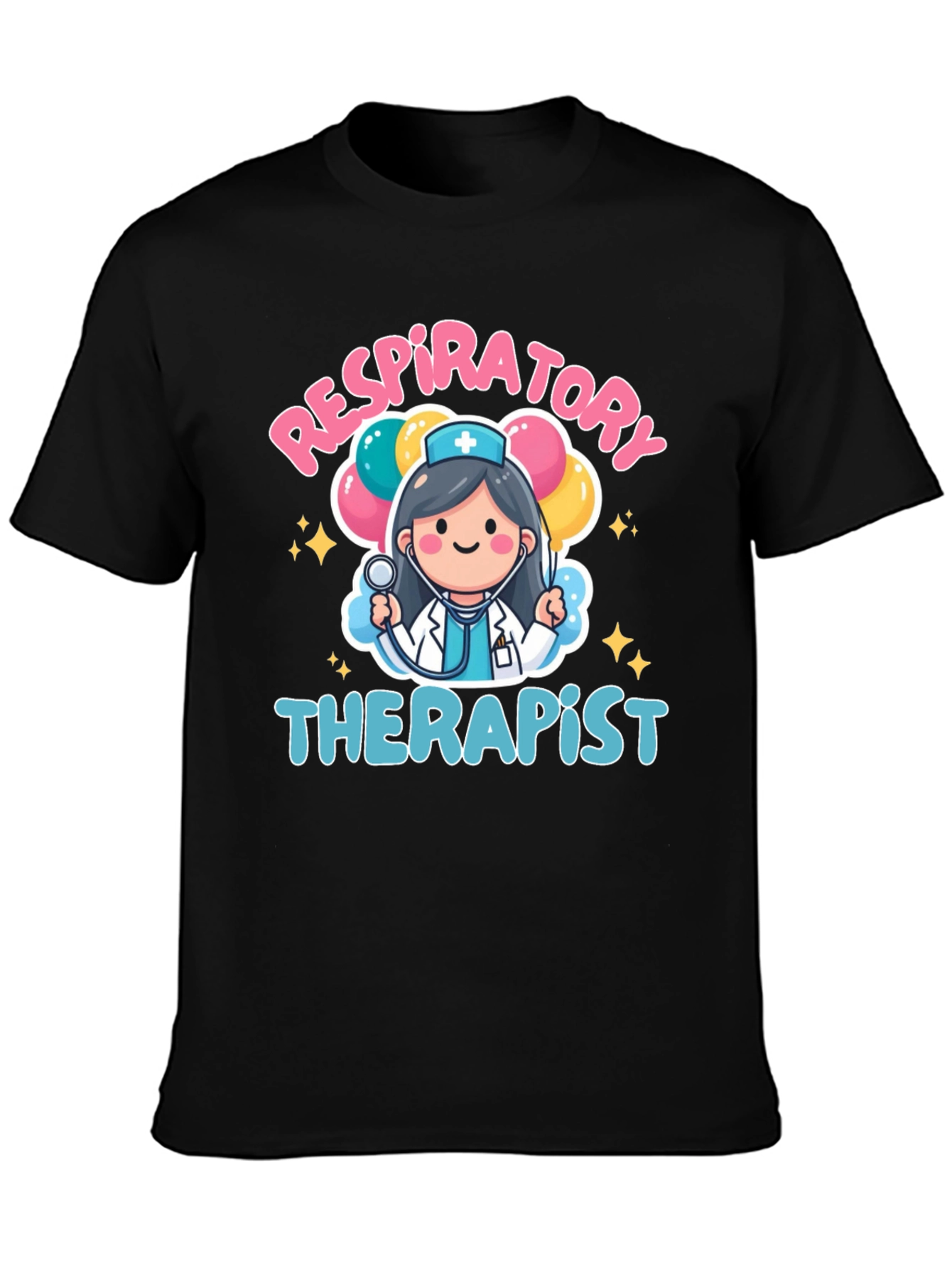 Respiratory Therapist Cartoon Graphic T-Shirt