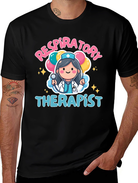 Respiratory Therapist Cartoon Graphic T-Shirt