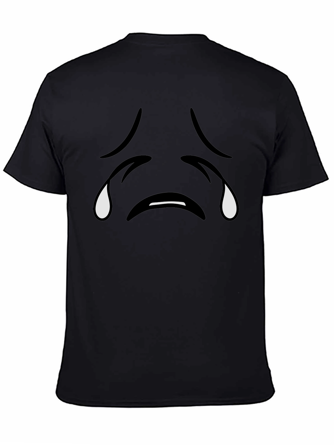 Sad Emoji Black T-Shirt