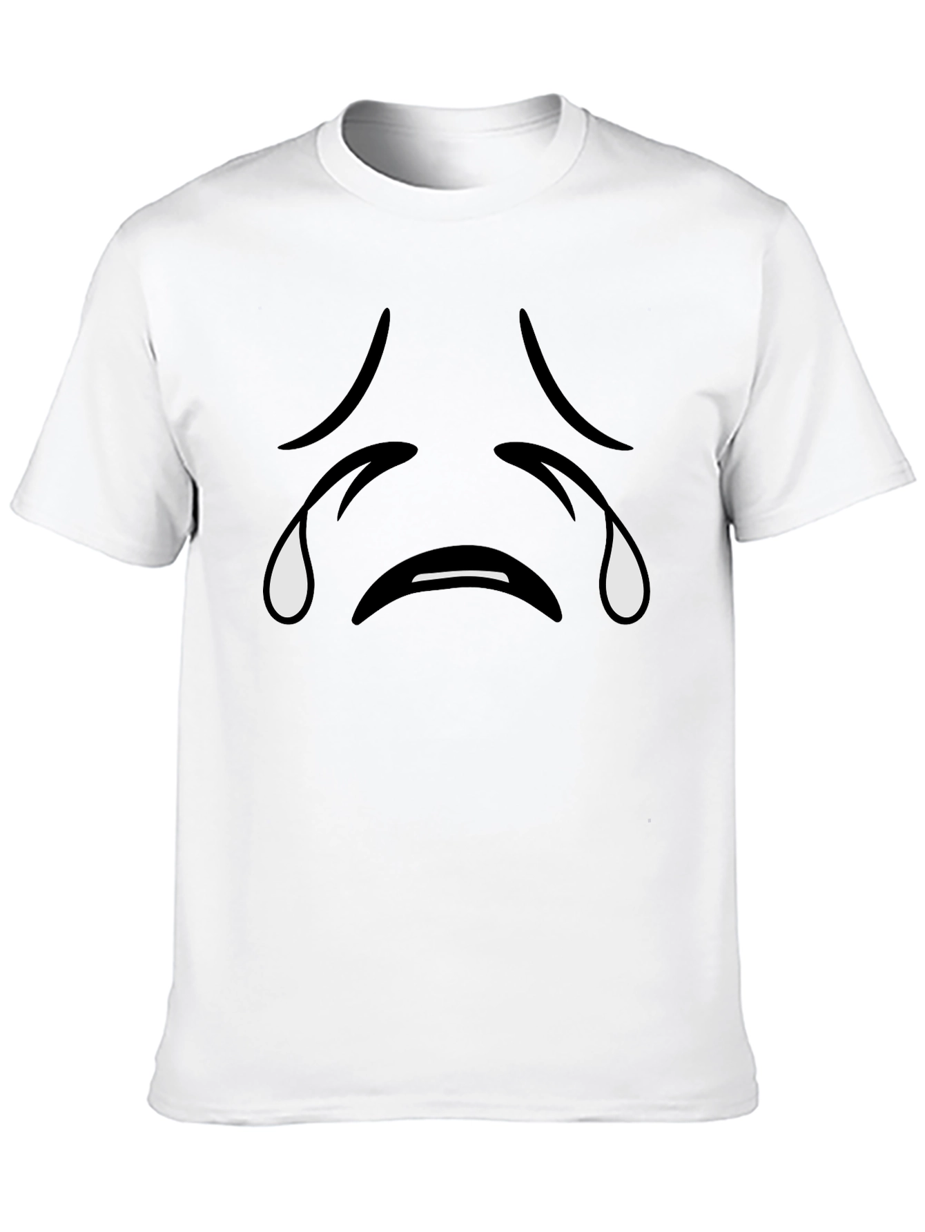 Sad Emoji Black T-Shirt