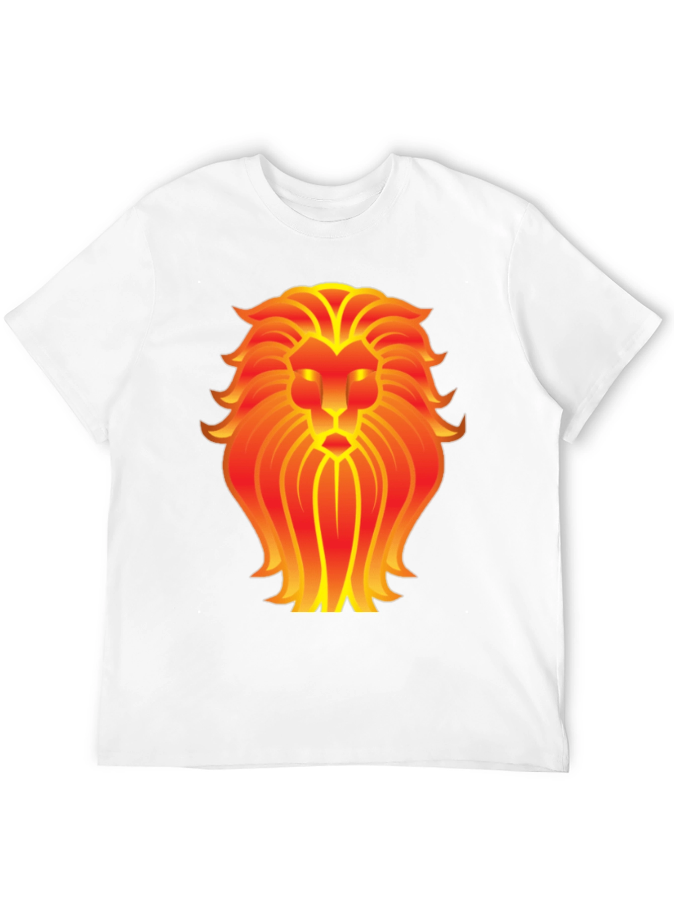 Fiery Lion Graphic Tee - Bold Zodiac Leo Shirt