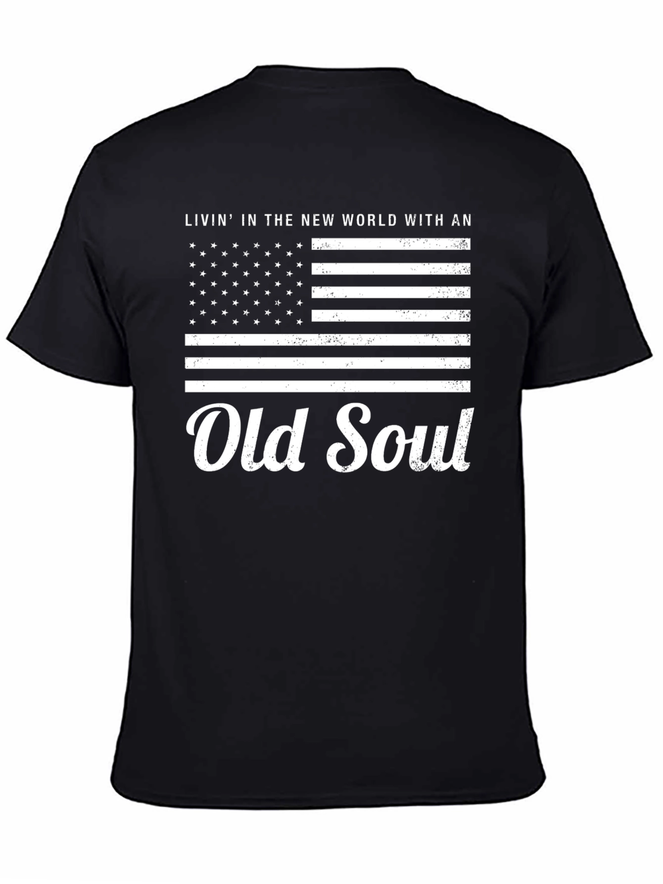 Old Soul American Flag Graphic Tee