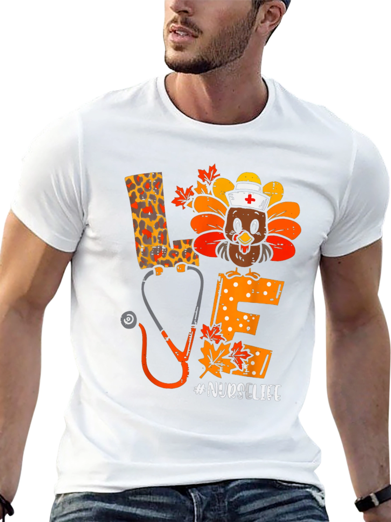Nurse Life Thanksgiving Turkey T-Shirt