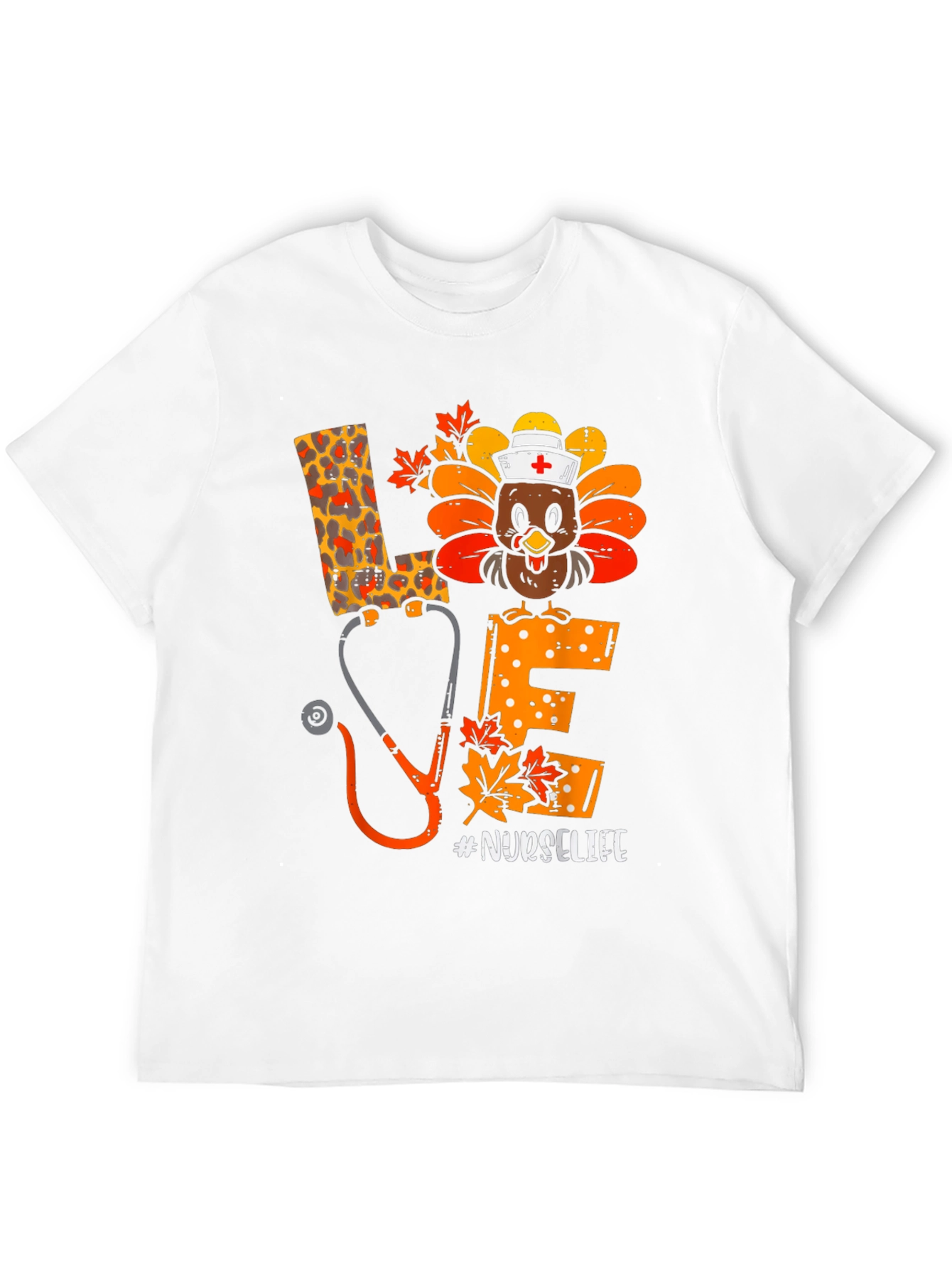 Nurse Life Thanksgiving Turkey T-Shirt