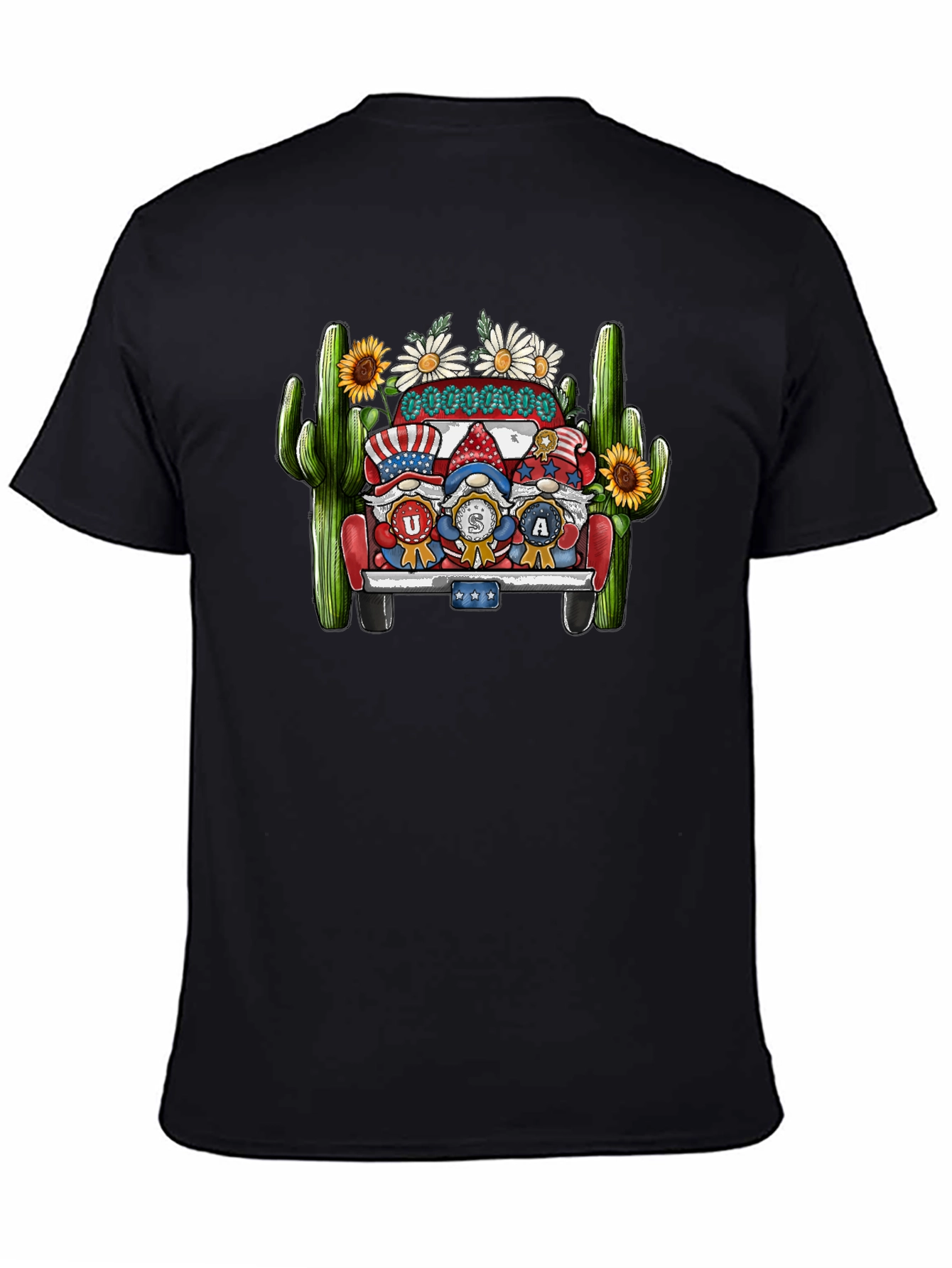 USA Gnomes Truck Patriotic T-Shirt