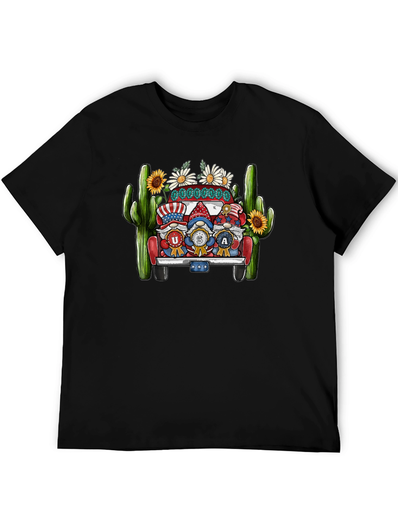 USA Gnomes Truck Patriotic T-Shirt