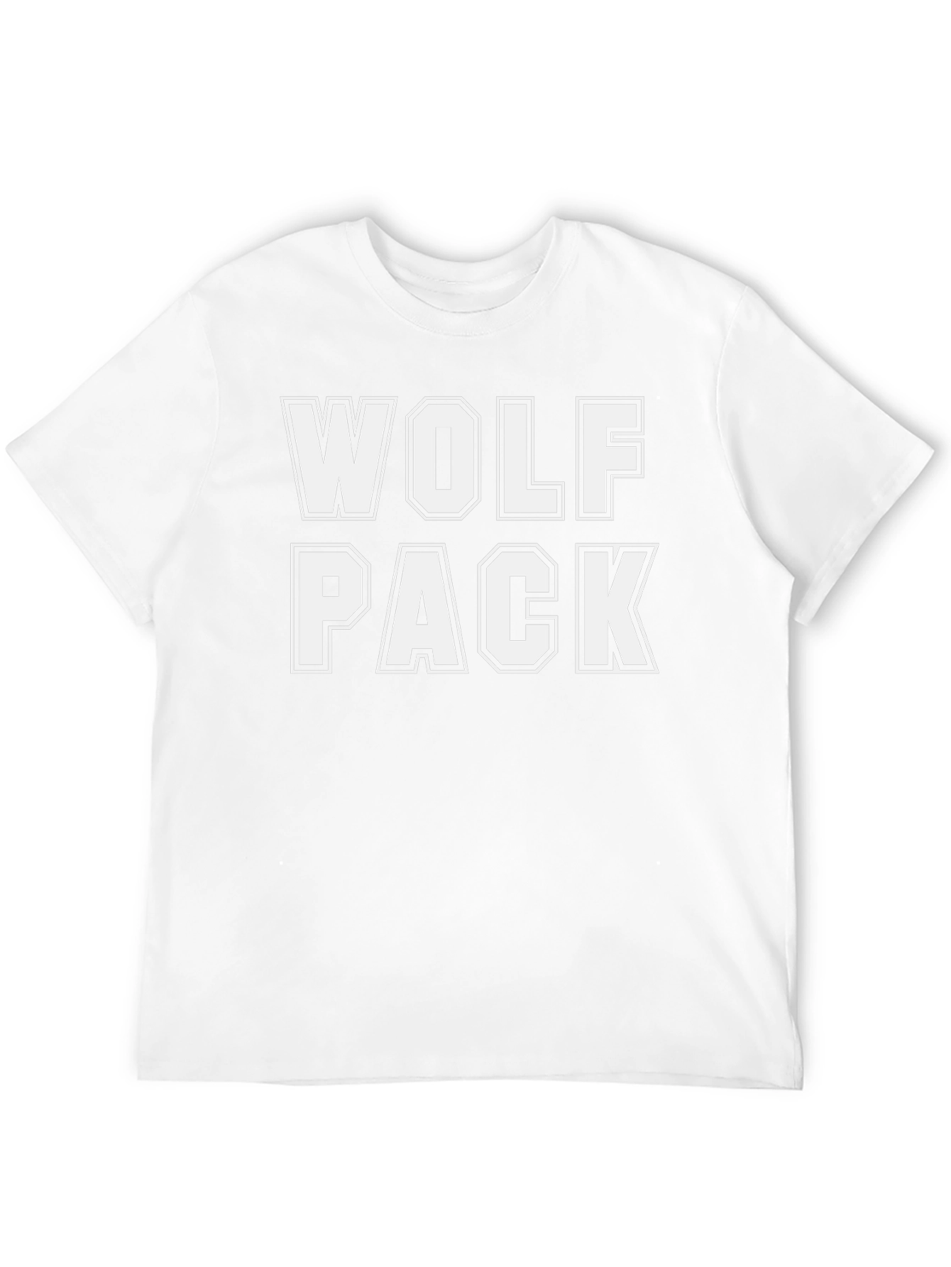 Wolf Pack Crew Neck Graphic T-Shirt