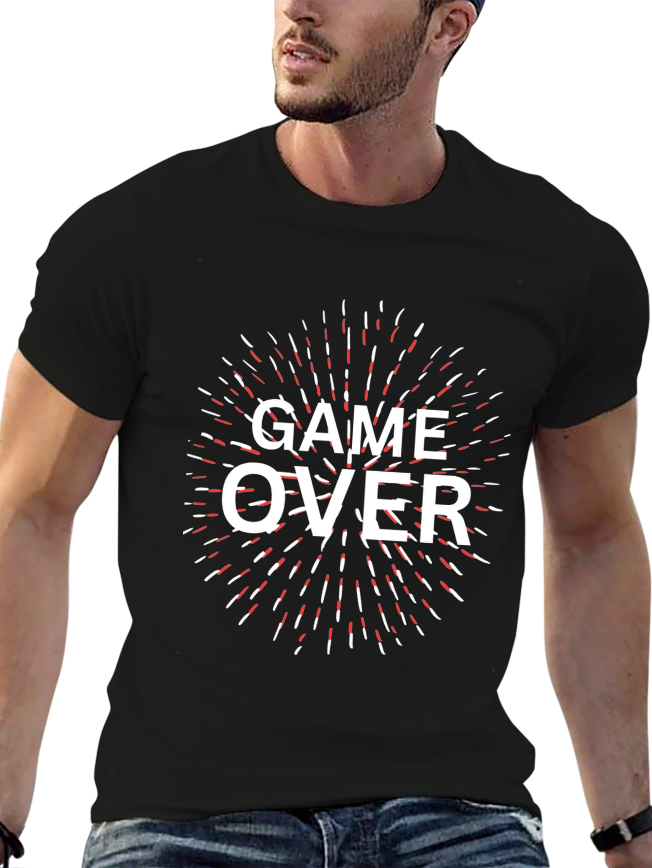 Game Over Graphic Tee - Mens Black T-Shirt