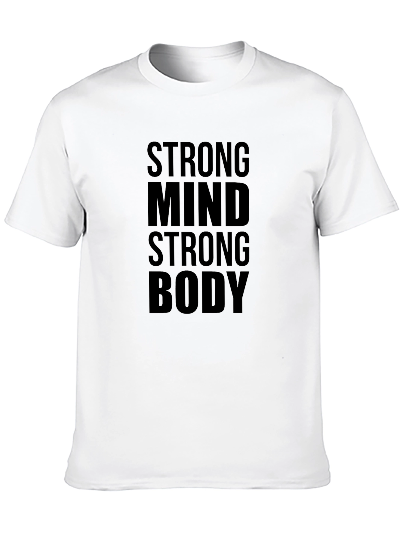 Strong Mind Strong Body Black Graphic Tee