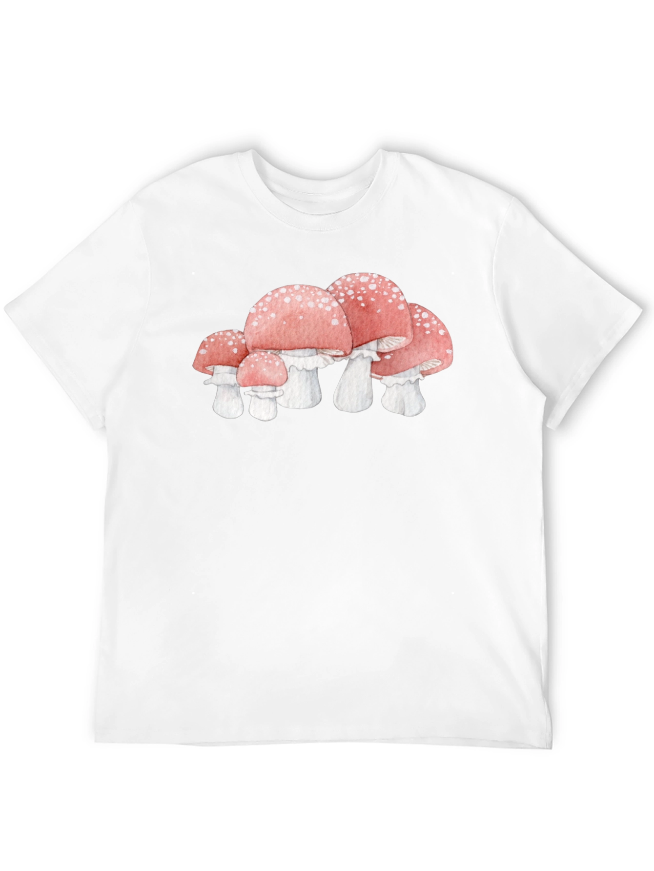 Mushroom Graphic Tee - Whimsical Black T-Shirt