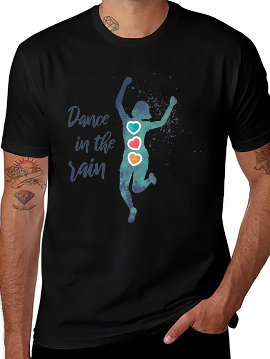 Dance in the Rain T-Shirt - Artsy Graphic Tee