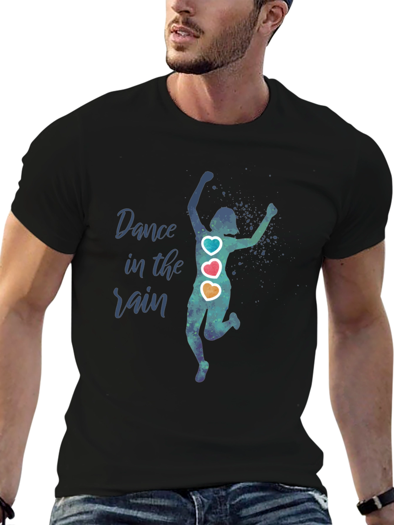 Dance in the Rain T-Shirt - Artsy Graphic Tee
