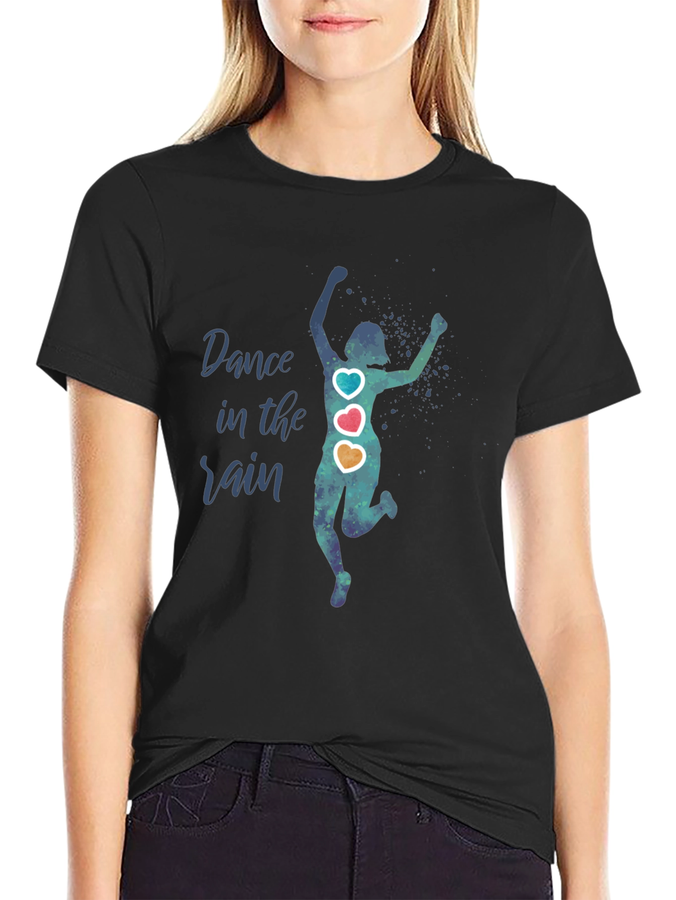 Dance in the Rain T-Shirt - Artsy Graphic Tee