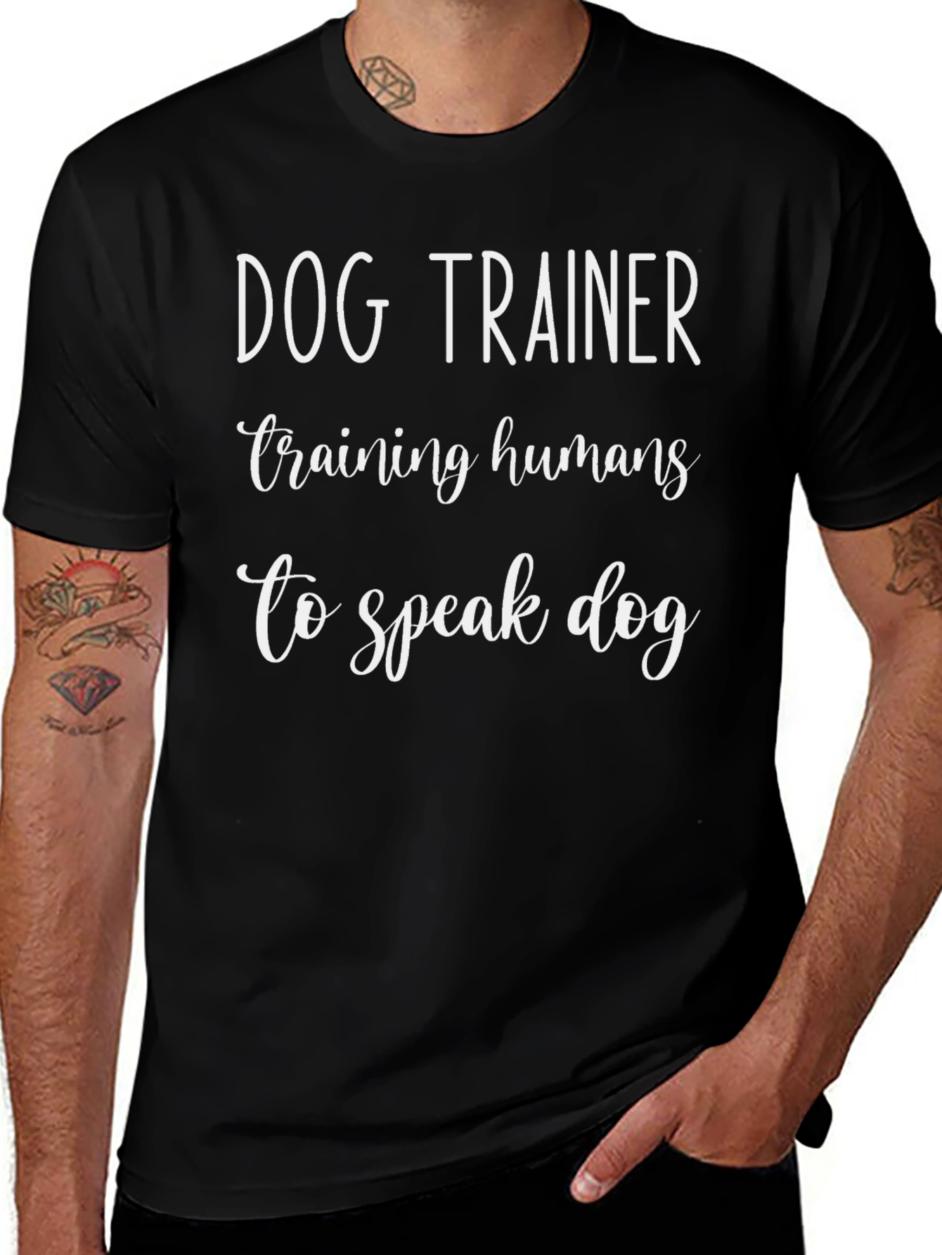 Dog Trainer T-Shirt - Training Humans to Speak Dog