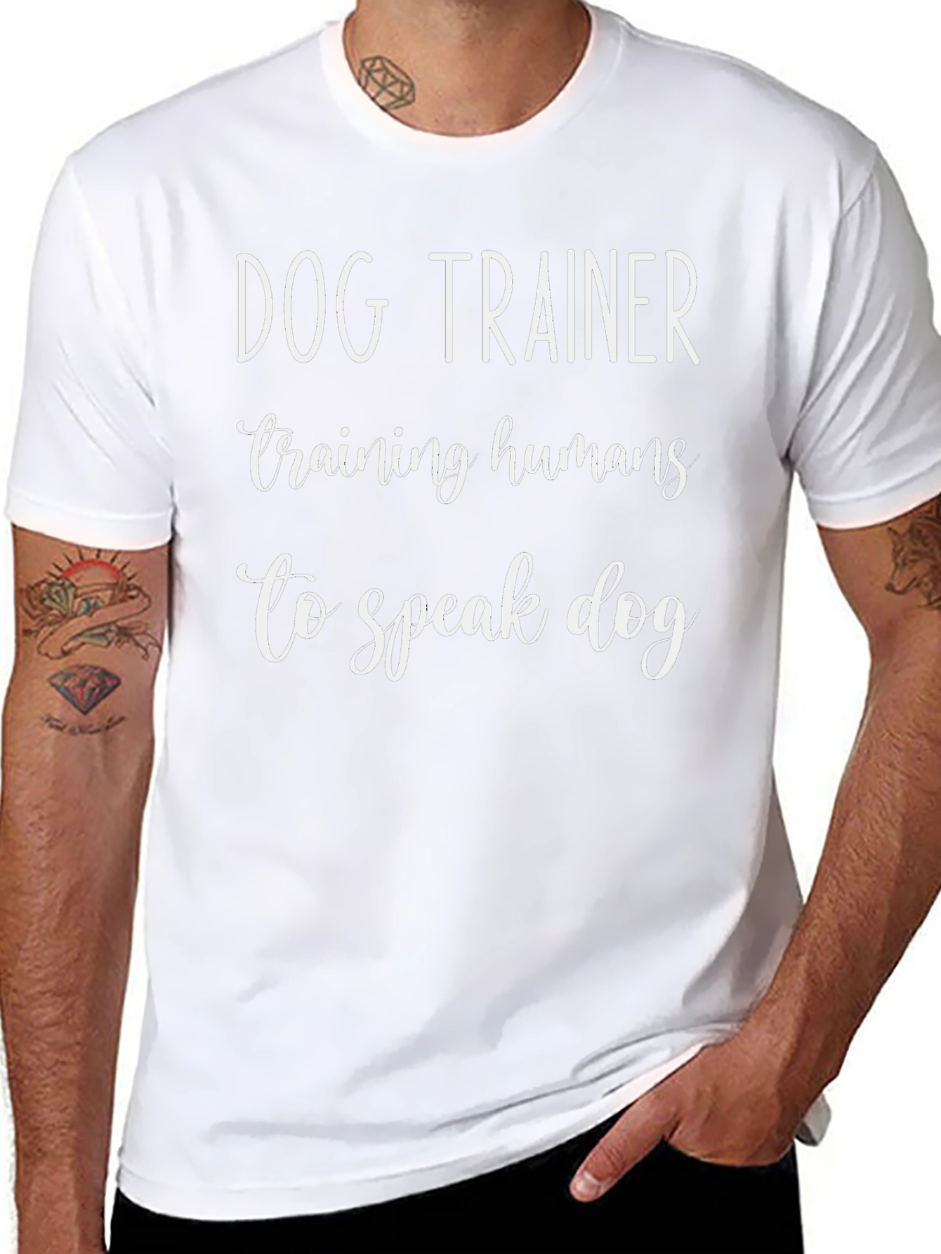 Dog Trainer T-Shirt - Training Humans to Speak Dog