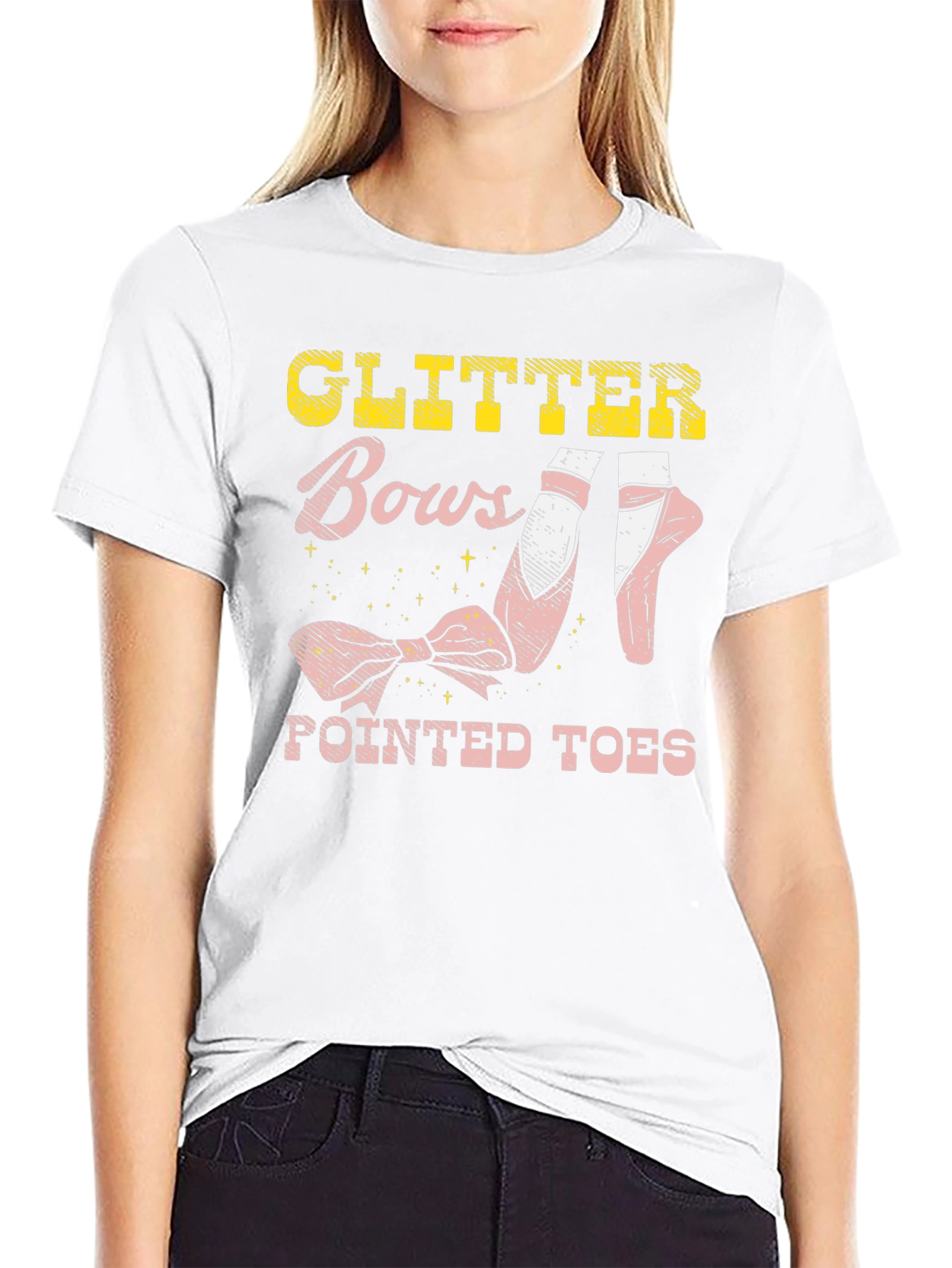 Glitter Bows & Pointed Toes T-Shirt