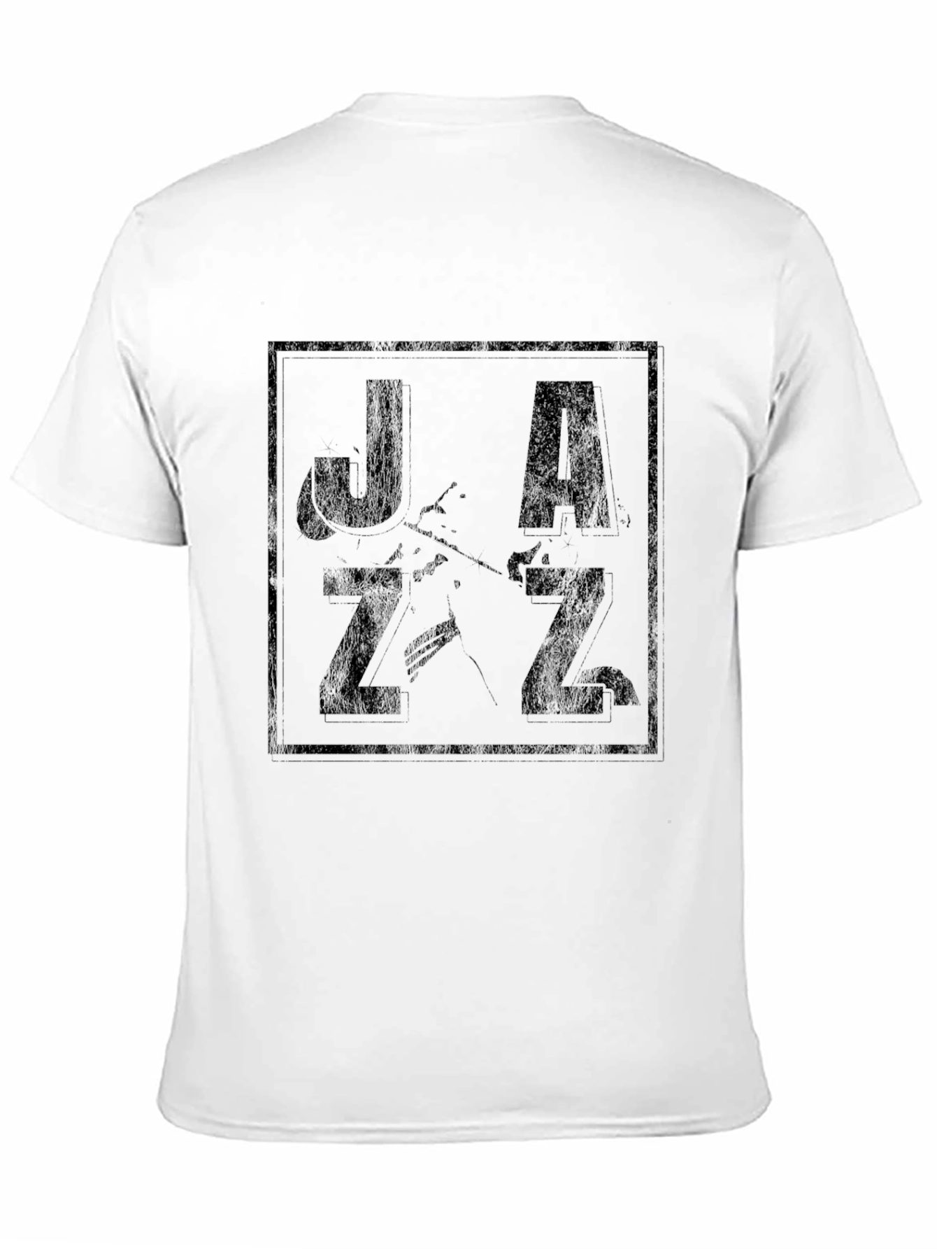 Jazz Music Graphic T-Shirt - Black