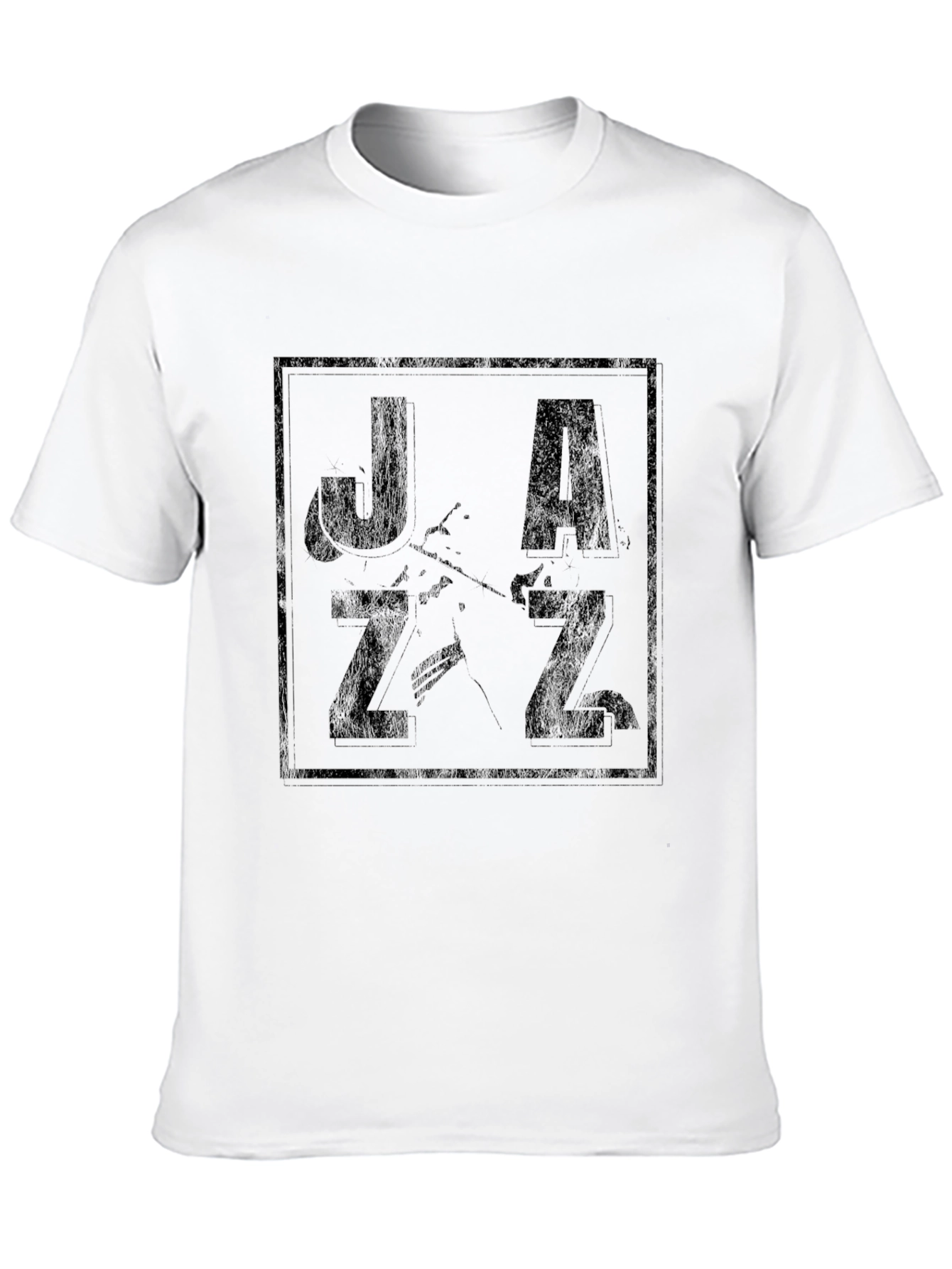 Jazz Music Graphic T-Shirt - Black