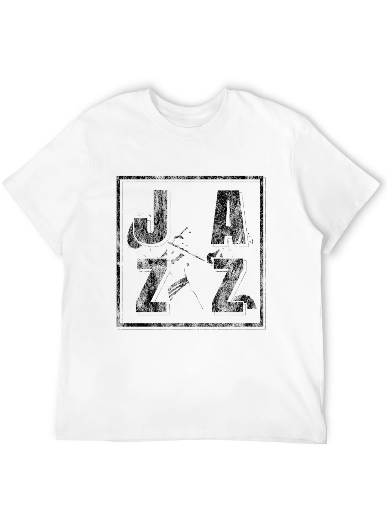 Jazz Music Graphic T-Shirt - Black