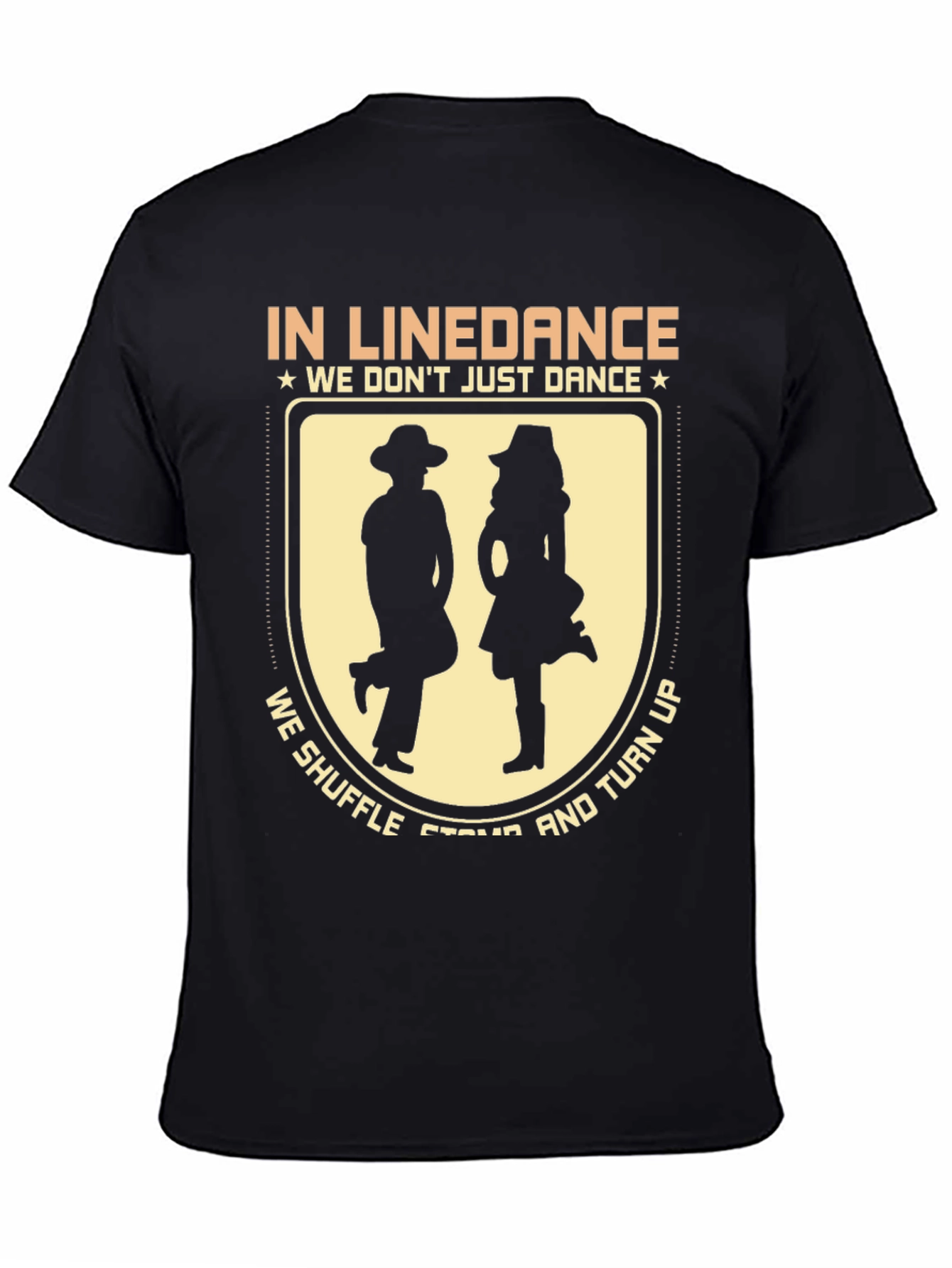 Line Dance Graphic Tee: Shuffle Stomp & Turn Up