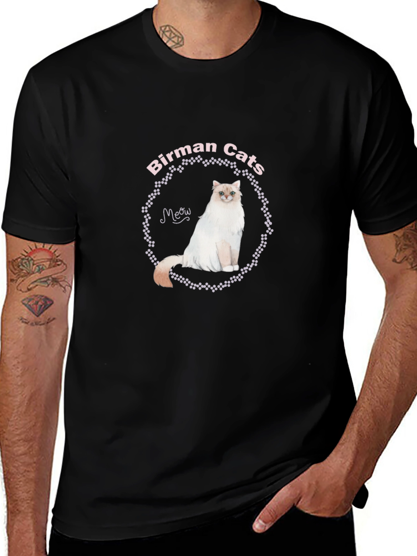 Birman Cats Graphic Tee - Unique Cat Lover Shirt