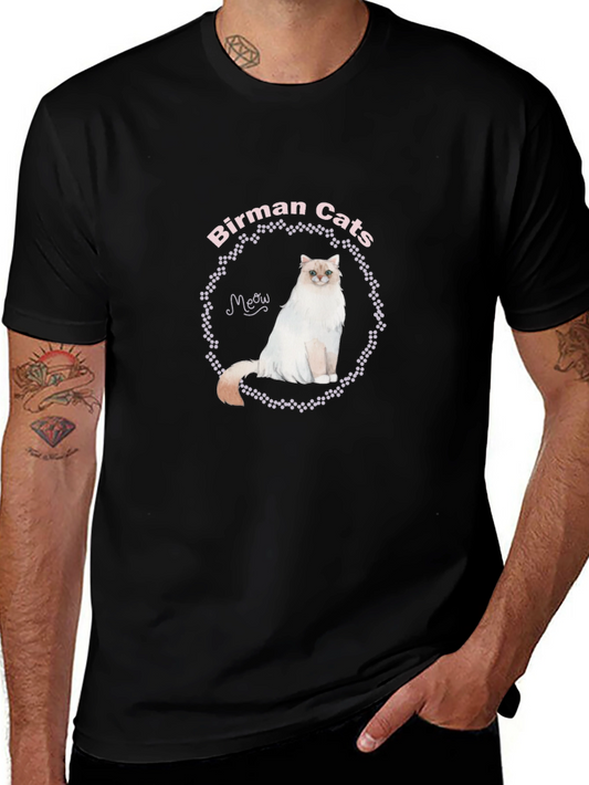 Birman Cats Graphic Tee - Unique Cat Lover Shirt