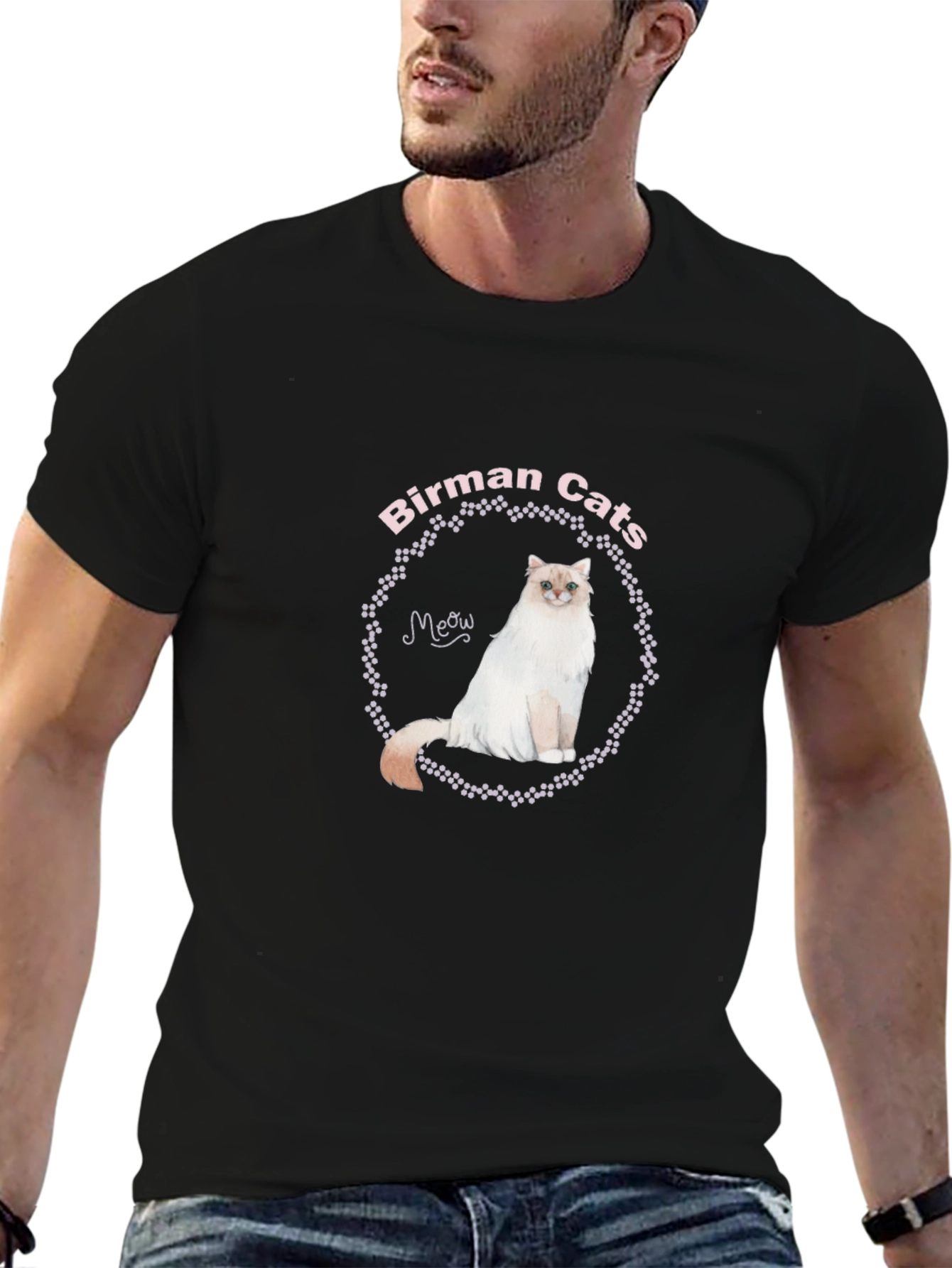 Birman Cats Graphic Tee - Unique Cat Lover Shirt