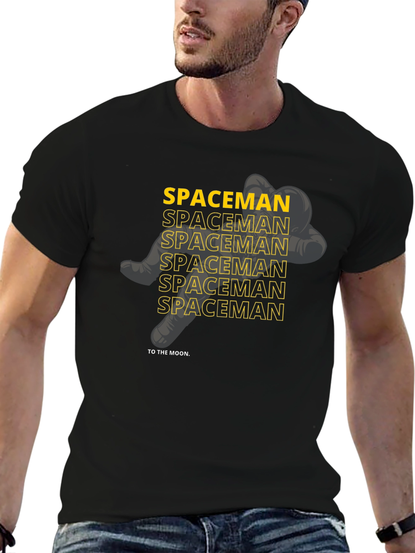 Spaceman to the Moon Graphic Tee