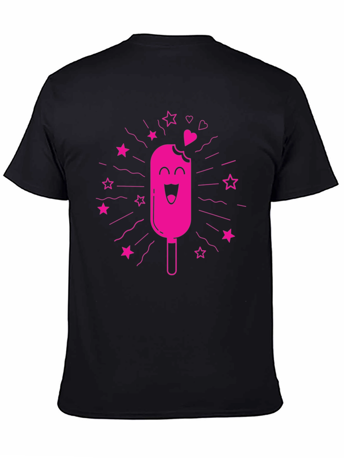 Fun Popsicle Graphic T-Shirt - Black
