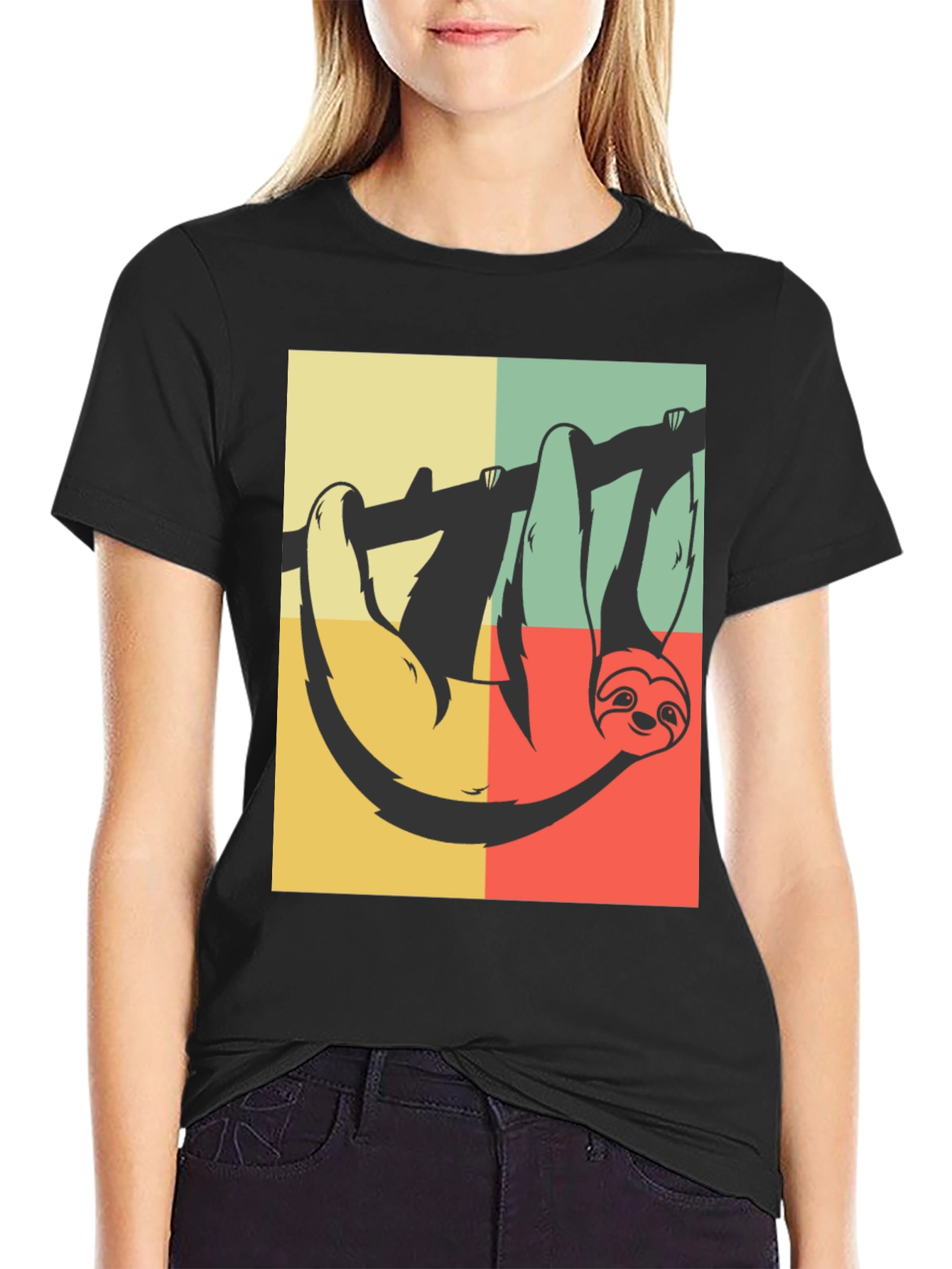 Retro Sloth T-Shirt - Hanging Around
