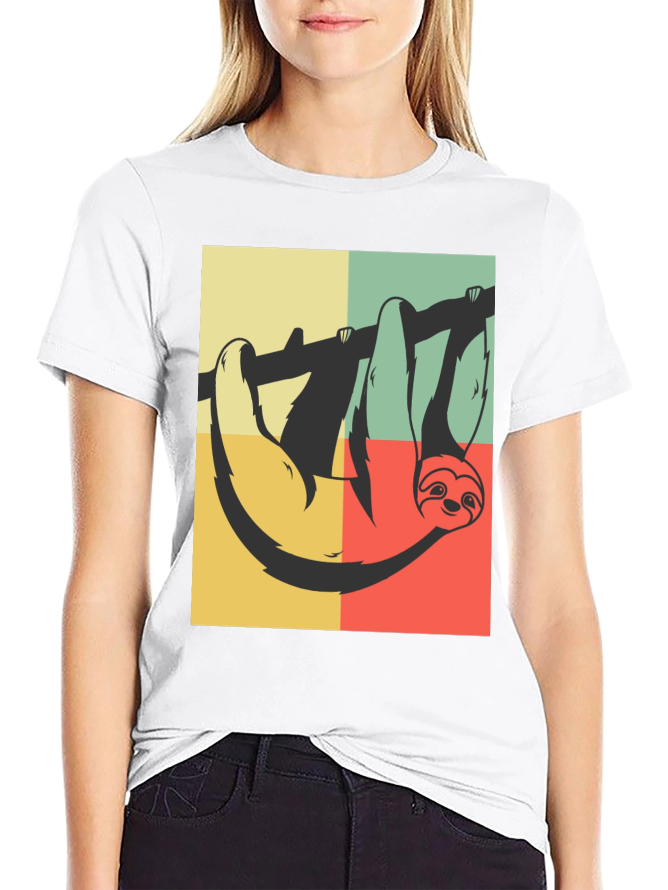 Retro Sloth T-Shirt - Hanging Around