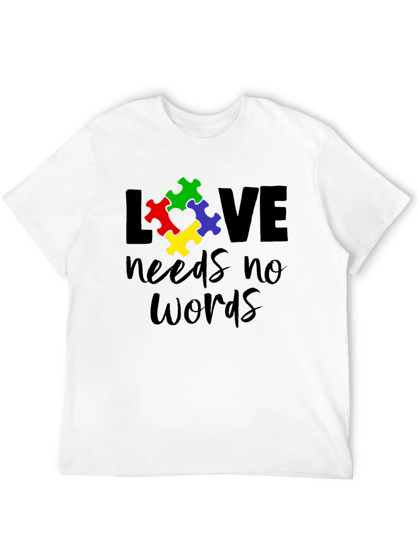 Love Needs No Words - Autism Awareness T-Shirt