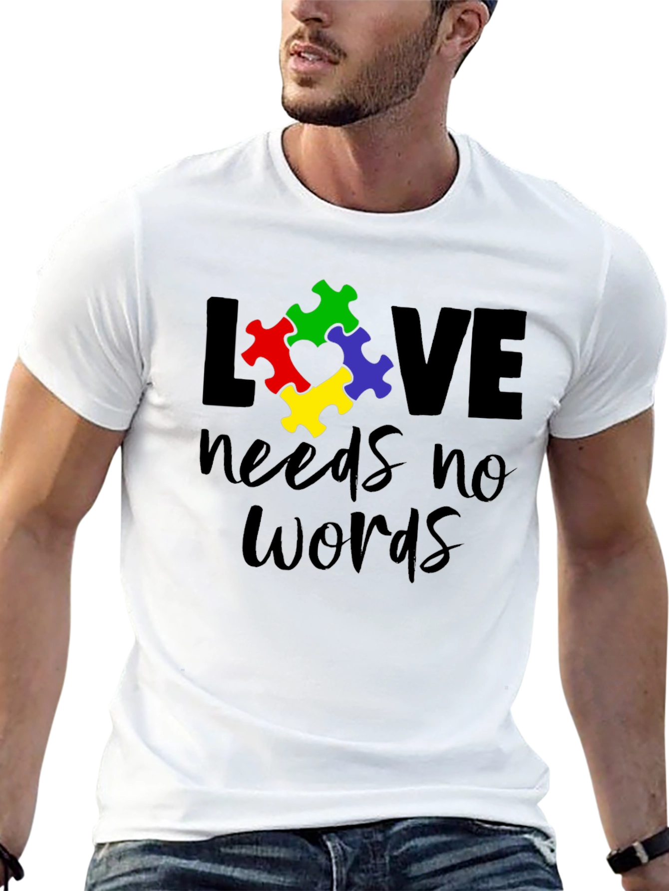 Love Needs No Words - Autism Awareness T-Shirt