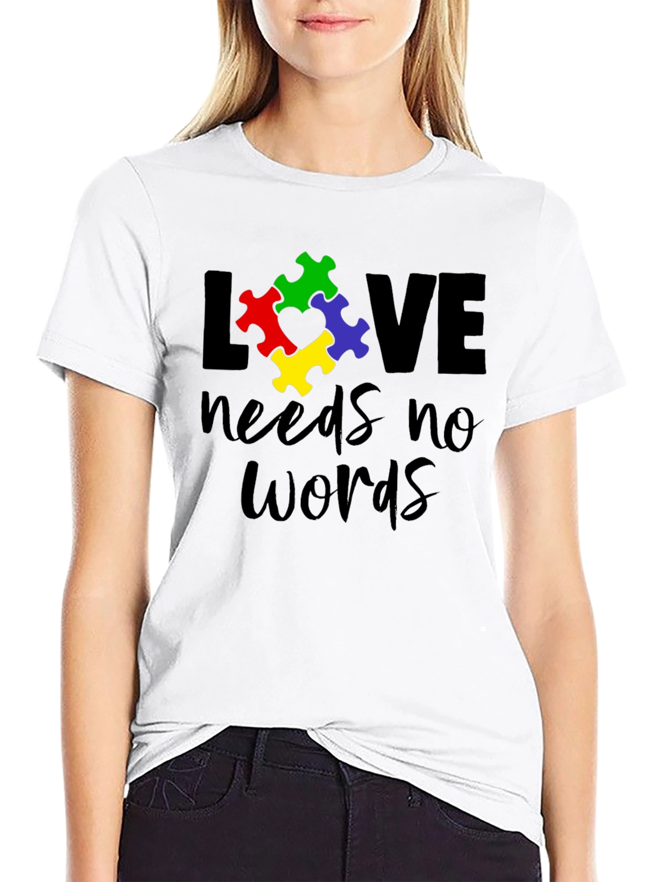 Love Needs No Words - Autism Awareness T-Shirt