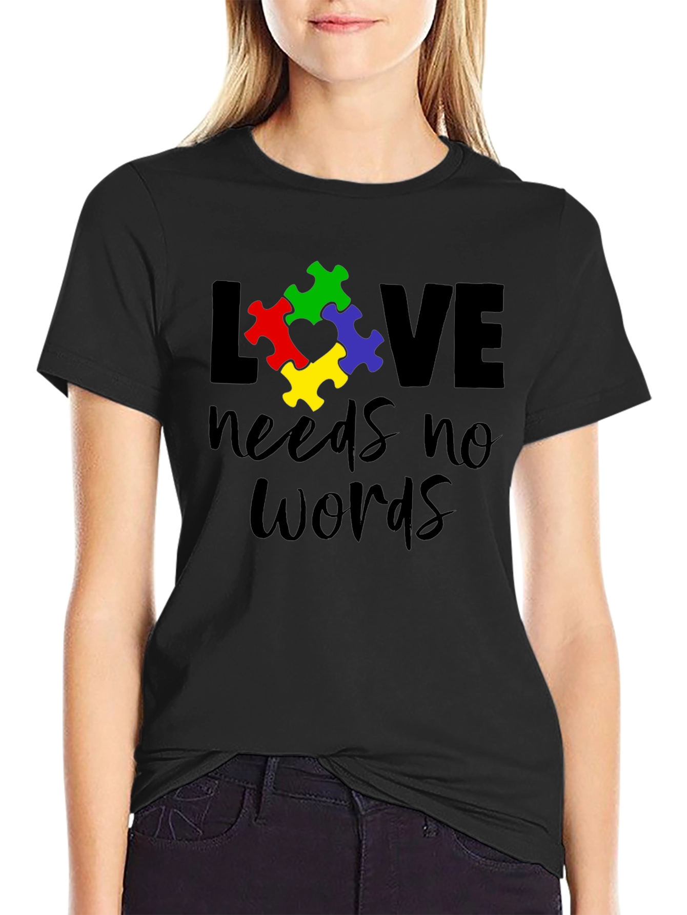 Love Needs No Words - Autism Awareness T-Shirt